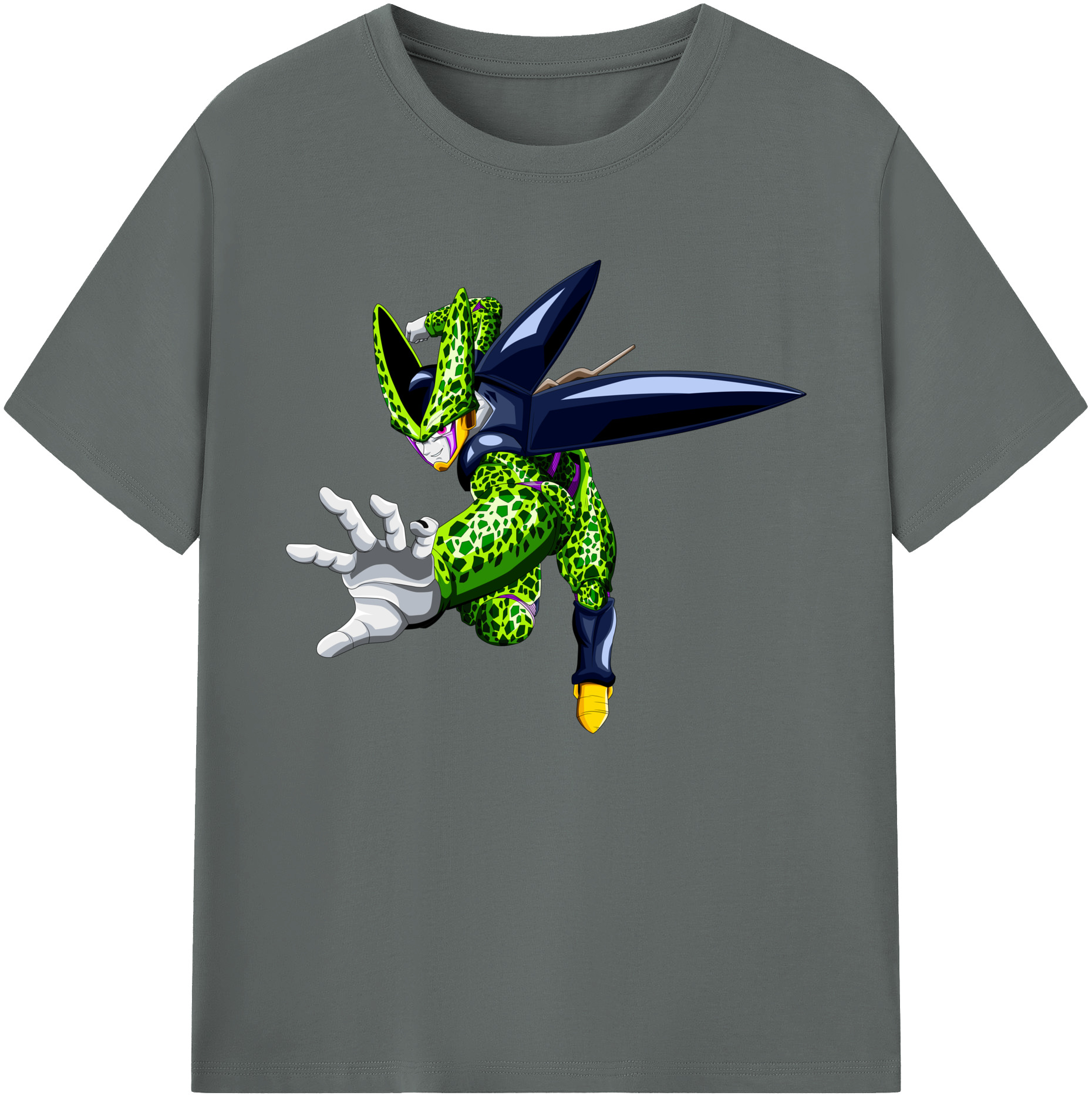 （画像用） ドラゴンボール セル DRAGON BALL Cell 綿100％ メンズ半袖Tシャツ｜肌触りやわらか＆通気性